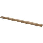 HOMCOM Barra de equilibrio plegable, antideslizante, cubierta de ante, madera resistente, 210x10x6,5 cm, Marrón