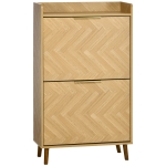 HOMCOM Mobilier pentru pantofi cu 2 uși rabatabile pentru intrare mică living dormitor 70 x 30 x 120 cm