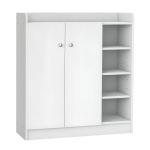 HOMCOM Dulap pentru pantofi Comoda pentru pantofi Raft, 4 rafturi. 1 dulap, 83 cm x 30 cm x 90 cm, Alb