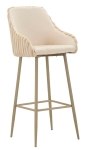 Mauro Ferretti Scaun De Bar Alaska -A- Set 2 Bucăți Cm 52X46X111 (Înălțime Șezut Cm 78)