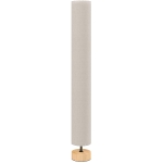 HOMCOM Candeeiro de Pé de Sala com Abajur de Linho Interruptor de Pé 2xsoquete E27 120 cm Bege