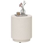 HOMCOM Bijzettafel in betonlook 37 cm x 37 cm x 43 cm Anorganisch erts poeder Grijs