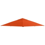 Outsunny Tetto Di Ricambio 3x3m Arancione per Gazebo da Giardino in Poliestere con Fori di Ventilazione