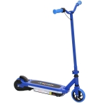 AIYAPLAY Monopattino elettrico per bambini 6-14 anni, velocità massima 10 km/h, luci LED colorate, freno elettronico, blu