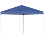 Outsunny Gazebo da Giardino Pieghevole con Corde e Picchetti Blu