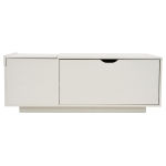 Lift Up Coffee Table with Hydraulic Mechanism, Wooden Tea Table with Drawer and Hidden Storage, 117L x 65W x 43H cm, White