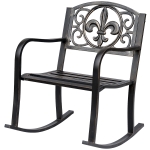 Schommelstoel antiek tuinstoel schommelstoel tuin metaal brons