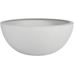 EDA Pot de fleur Rond GRAPHIT UP - 14,9 L - Ø 40 cm x H 16,5 cm - Blanc cérusé