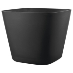 DEROMA Pot de fleurs carré Origin - 28 x 23,5 cm - 12 L - Anthracite