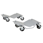 DURHAND Set of 2 Vehicle Dolly With Uniersal Casters, Easy to Moving a Car Rated at 680KG