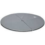 HOMCOM Pole Dance valmat Ø150 cm, 5 cm dik – opvouwbaar en waterbestendig, lichtgrijs