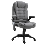 Vinsetto Fotoliu Relax cu 6 Zone de Masaj, Spătar Reglabil și Design Ergonomic, Gri