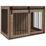 Pawhut Casuta Multifunctionala pentru Caini Mari – Usa Culisanta & Culcus