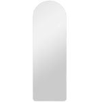 HOMCOM Oglindă de Perete în Formă de Arc cu Iluminare LED, Control Tactil și Sticlă Călită, 40x3x120 cm, Transparentă