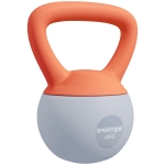 SPORTNOW 4KG Soft Kettlebell, Kettlebell with Non-Slip Handle for Home Gym, Weight Lifting, Strength Training, Orange/Grey