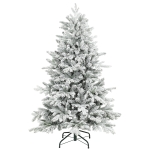 HOMCOM 5ft Snow Flocked Artificial Christmas Tree
