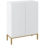 HOMCOM Dulap Îngust pentru Pantofi, Dulap Subțire pentru Depozitarea Pantofilor cu Rafturi Reglabile, 95x72x31.5 cm, Alb