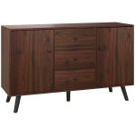 Homcom Bufet 127×40×76 cm – 2 Dulapuri & 3 Sertare pentru Sufragerie
