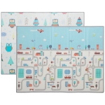 AIYAPLAY Tapis de jeu pour bébé, motif animaux, mousse, rembourrage de 1,5 cm d'épaisseur, antidérapant