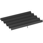 Outsunny vervangend dak 3x2.15m polyester uitschuifbaar voor tuinpaviljoen grijs