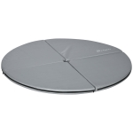 HOMCOM Tapete de Pole Dance Dobrável Pole Dance Mat Tapete de Proteção Ø 150 cm Espessura 5 cm Revestimento Plástico Cinza