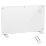 HOMCOM Aquecedor Elétrico de Chão Ou de Parede 2000W Ecrã Táctil LED Temporizador de 24 Horas Ou Semanal 71x21,5x44,5 cm Branco