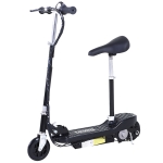HOMCOM Outdoor Ride On Powered Scooter Sporting Toy 120W Motor Bike 2 x 12V Battery - Black