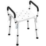 HOMCOM 57-69cm Aluminium Frame Bath Seat