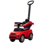 AIYAPLAY Porteur 2-en-1 Land Rover Discovery 18-36 mois - Rangement, poignée et barrière amovibles - Rouge