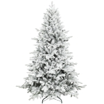 HOMCOM 6ft Snow Flocked Artificial Christmas Tree