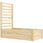 Outsunny Jardinière avec treillis bac à fleurs jardinière de jardin dim. 115L x 60l x 110H cm effet bois naturel
