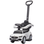AIYAPLAY Voiture à Enfourcher pour Enfants 1-3 ans convertible en Poussette avec Licence Mercedes, 91x40x83 cm, Blanc