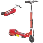 HOMCOM Folding Electric Kids Scooter Ride on Age 7-14, Red/Black