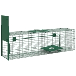 Outsunny Cage attrape animaux nuisibles 1 entrée dim. 100L x 25l x 28H cm vert foncé