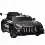 AIYAPLAY Mercedes-Elektroauto, Aufsitzauto für Kinder, 12V Batterie, LED-Lichter, Musikfunktion, Hupe, 3-8 Jahre, Schwarz