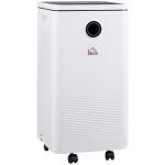 HOMCOM 10L/Day Dehumidifier with WiFi Smart App Control, 2.5L Water Tank, Digital Display, Sleep Mode, 24H Timer, Laundry Clothes Drying, for Home and Large Room Basement