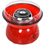 HOMCOM 450W Candy Floss Machine, Professional Automatic Cotton Candy Sweet Machine with Candyfloss Sticks, Spoon, Splash Guard, Non-Slip Base for Birthday Christmas Wedding Party, Funfair Style, Red