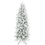 HOMCOM 6ft Flocked Artificial Christmas Tree