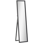 HOMCOM Glitter Frame Full-Length Mirror - Black