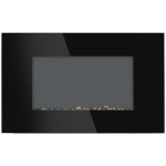 HOMCOM Camino Elettrico da Parete Potenza 1000W/2000W Effetto Fiamma 7 Colori