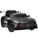AIYAPLAY Carro Elétrico para Crianças Mercedes-AMG GT3 Evo12V com Controlo Remoto 2,4G e Motor Duplo 115x66x44 cm Preto