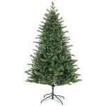 HOMCOM Sapin de Noël artificiel 180 cm, arbre de Noël réaliste avec 1660 pointes de branche articulée, support en métal, vert