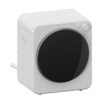 HOMCOM Mini secadora de ropa 4 kg con 5 programas hasta 60℃ 800W/400W secadora de evacuación con tambor reversible de acero inoxidable Blanco