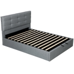 HOMCOM 5ft King Ottoman Bed with Gas Lift Storage - Grey