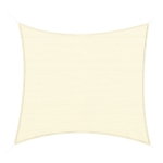 Outsunny Voile d'ombrage rectangulaire 3 x 3 m polyéthylène Haute densité Protection UV Avec sac de rangement - Coloris crème