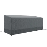 Outsunny Rectangular Patio Furniture Cover for 3 Seater Sofa Bistro Set - Water and UV Resistant Protection, 600D Oxford Fabric Rattan Lounge Clean Cover, 190 x 72 x 76cm