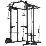 SPORTNOW Cable Crossover Machine, with Lat-Pull Down System