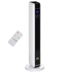 HOMCOM 1100W/2200W Space Heater with 65° Oscillation, Electric Heater with 2 Heat and Fan, 8-Hour Timer, Overheat & Tip Over Protection for Bedroom, 29 inch