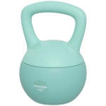 SPORTNOW Kettlebell 6 kg haltère avec poignée antidérapante pour fitness musculation cardio, 19 x 19 x 28 cm vert