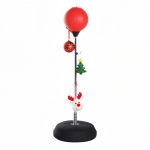 HOMCOM Sac de Frappe sur Pied Punching ball sur pied réglable en hauteur 126-144 cm avec gants, pompe et base de lestage pour adolescents et débutants rouge